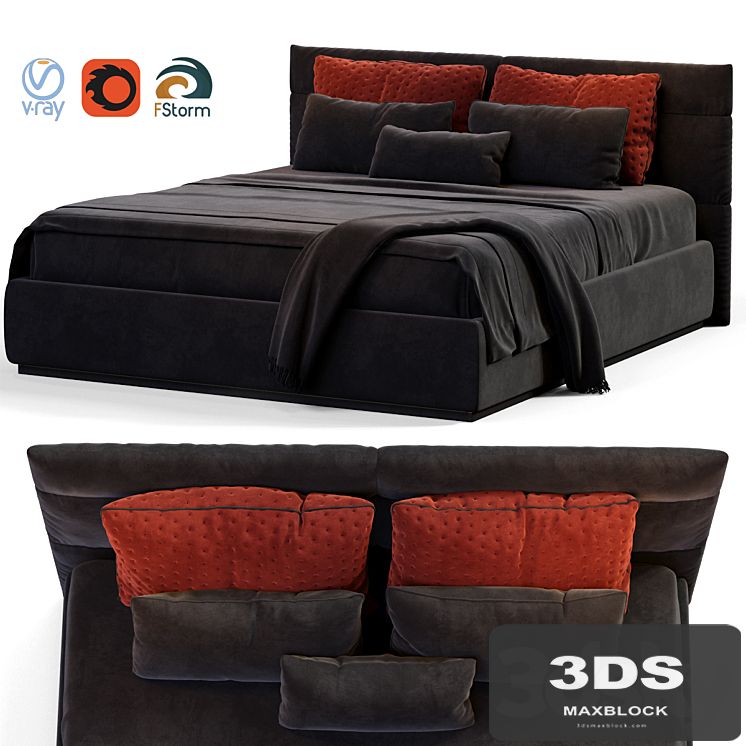 Black bed