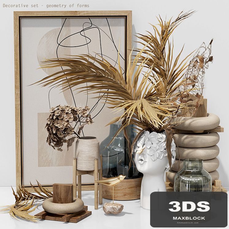 Decorative set - dried flower