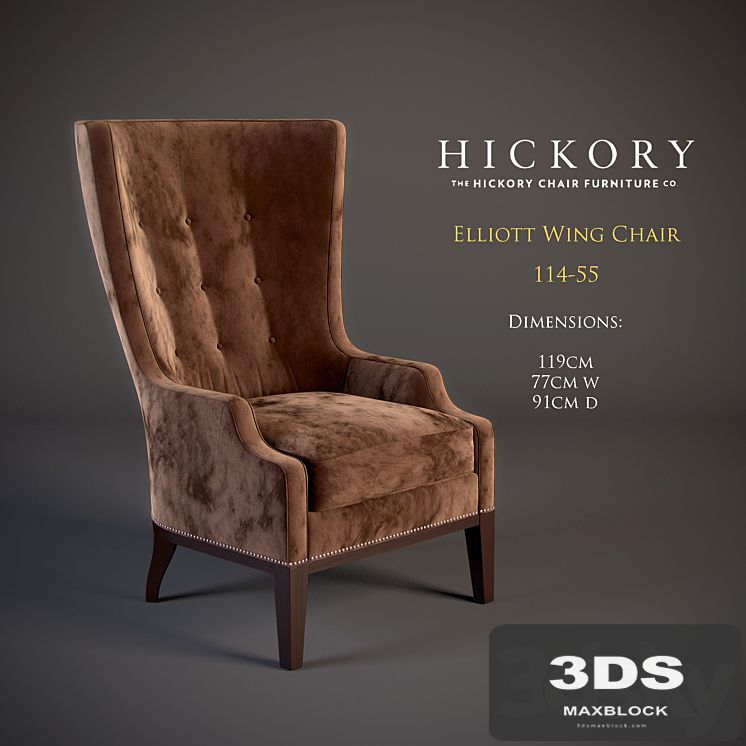 HICKORY / Elliott Wing Chair