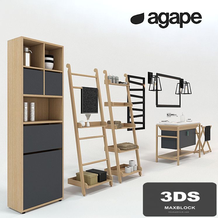 Agape set (a set of bathroom furniture)