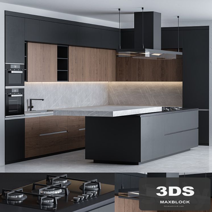 Kitchen Poliform Black L