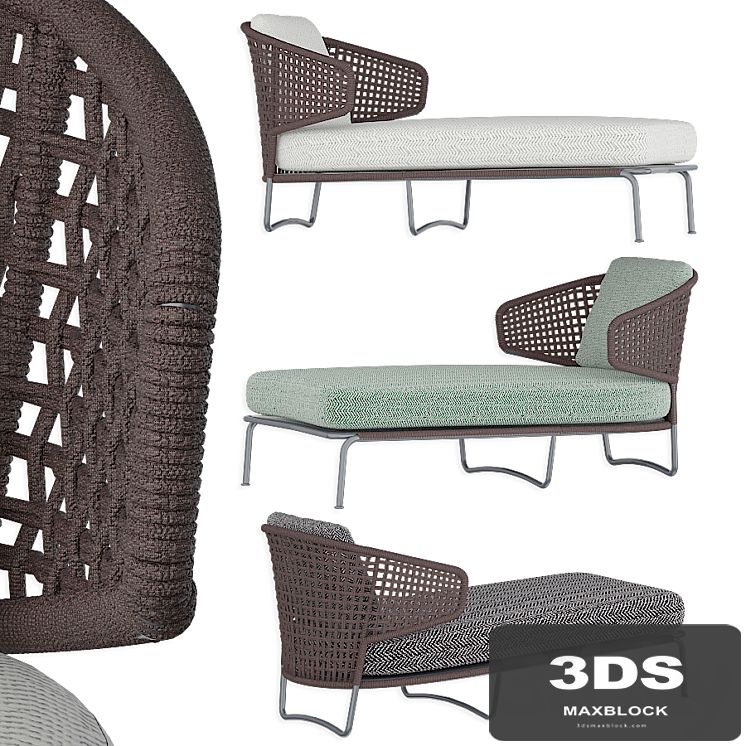 Aston Cord Outdoor Chaiselongue