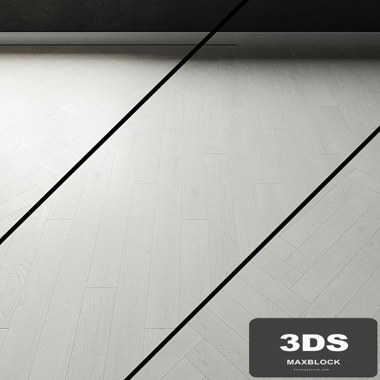 Parquet oak Coswick. Inspire CRYSTAL WHITE Bleached