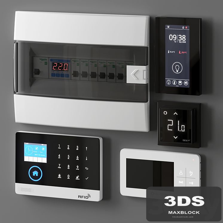 A set of electrical equipment for corridor 2