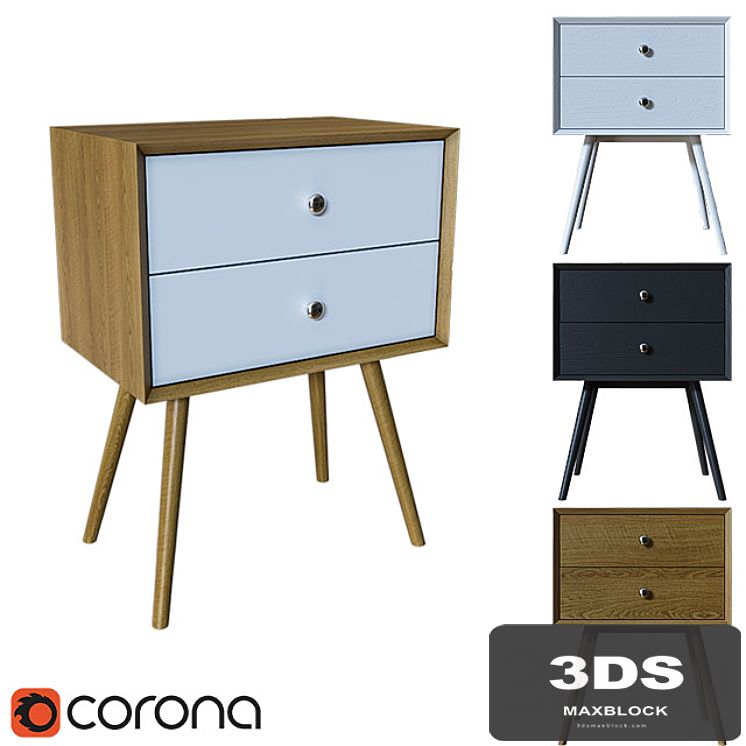 DEBRA RETRO NIGHTSTAND