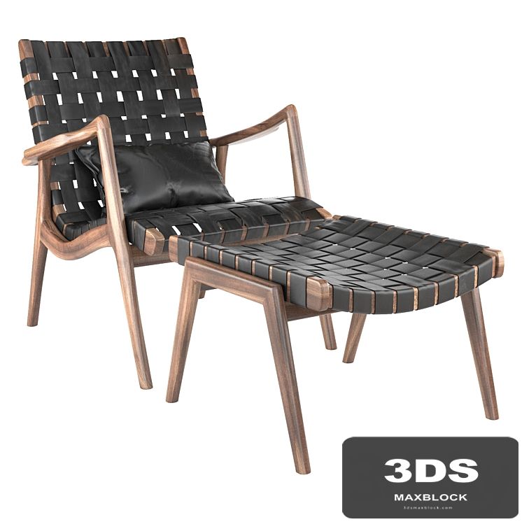 Mel Smilow WLC 22 Woven Leather Armchair