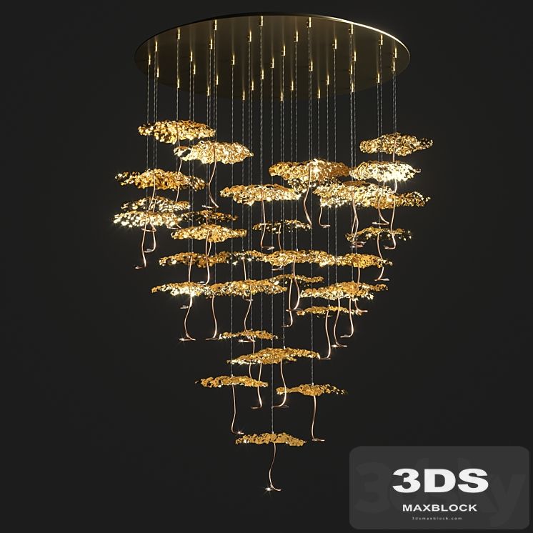 Gold Moon Chandelier Catellani & Smith