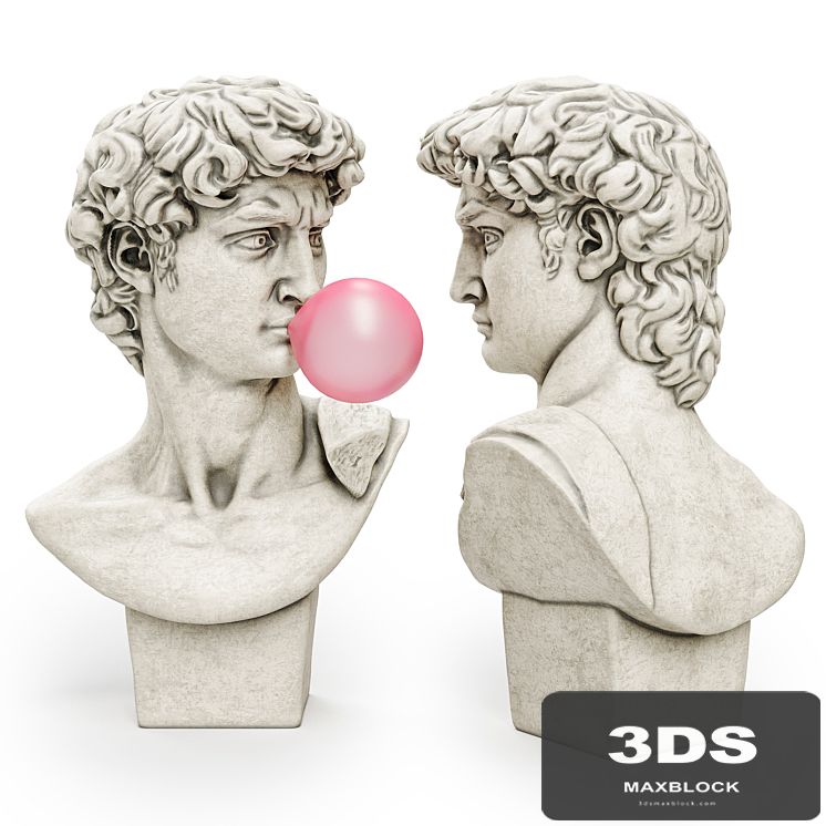 Bust of David Sculpture Michelangelo