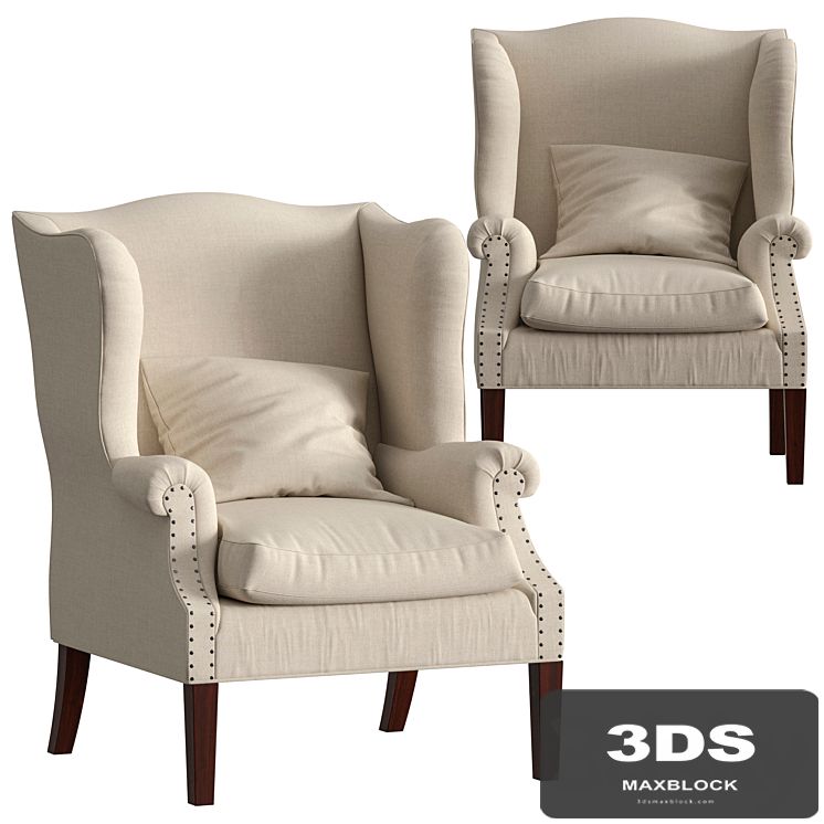 Thorn Tail Wing Back Armchair