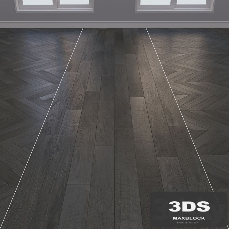 Parquet board Kraft Oak layout Christmas tree, chevron and linear 3