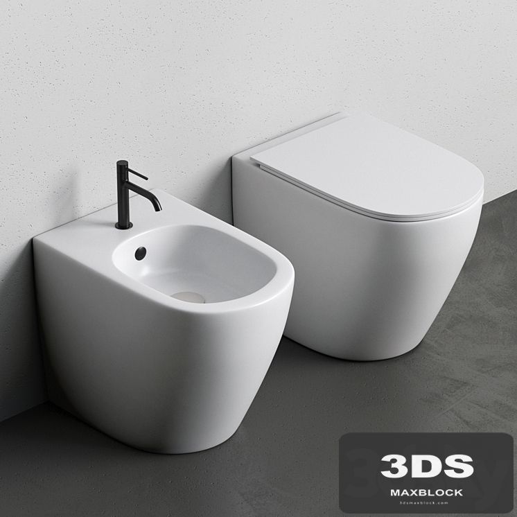 Toilet and Bidet PIN by Nic Design