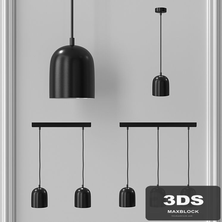 Set of pendant lights of the Crete collection by NB Light