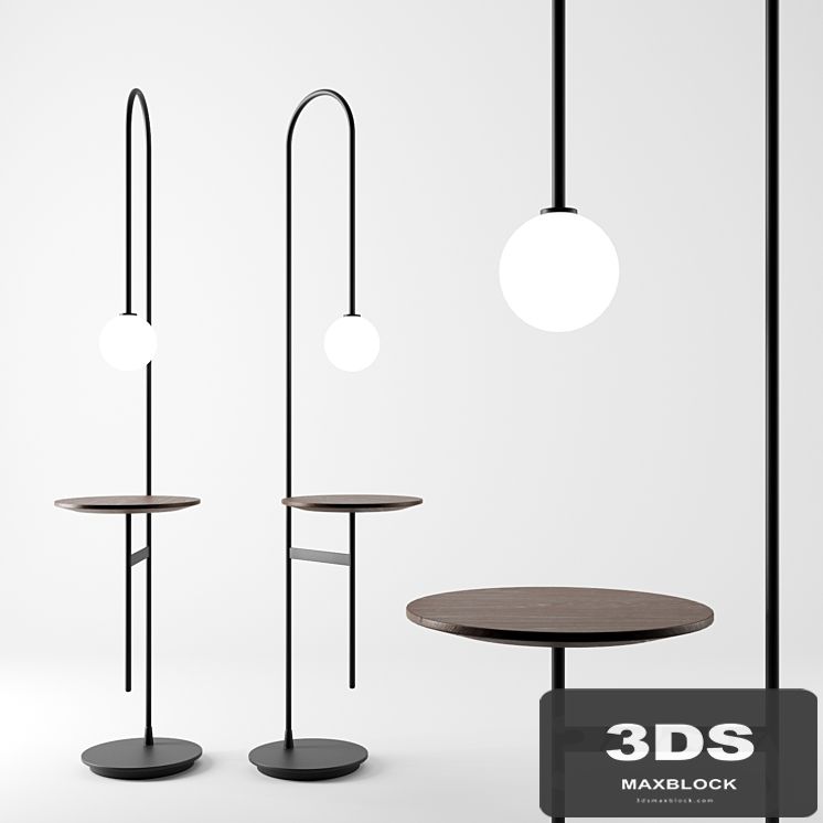 Light with a table by Living Divani