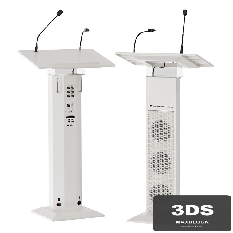 lectern amplifier conference tribune microphone stand