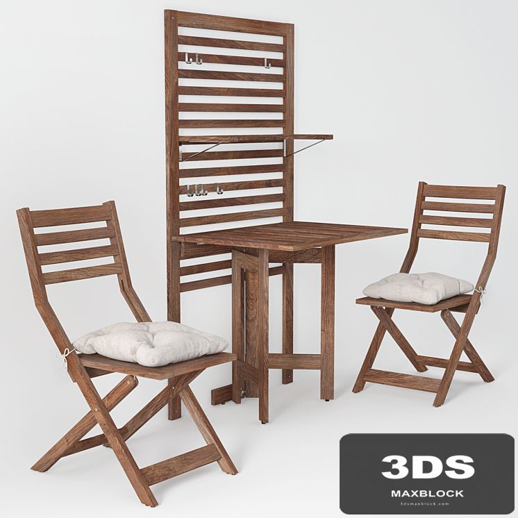 IKEA EPLARO Panel + table + 2 chairs