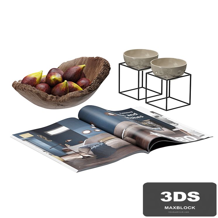Coffee Table Accessories Magazine Fig Bowl Plate