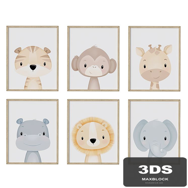wall art, Set of nursery 03