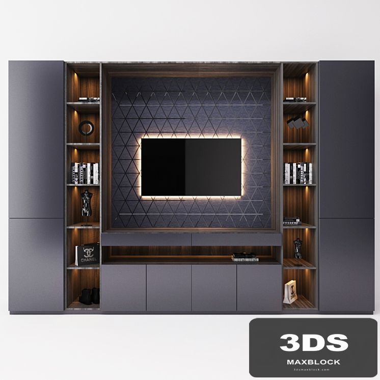 TV cabinet in the room