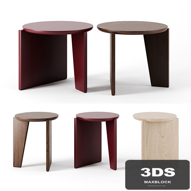 Wu Side Tables by Egg Collective
