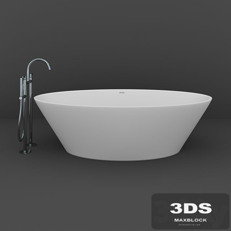 Bathtub and bathtub faucet BLINK CHIC