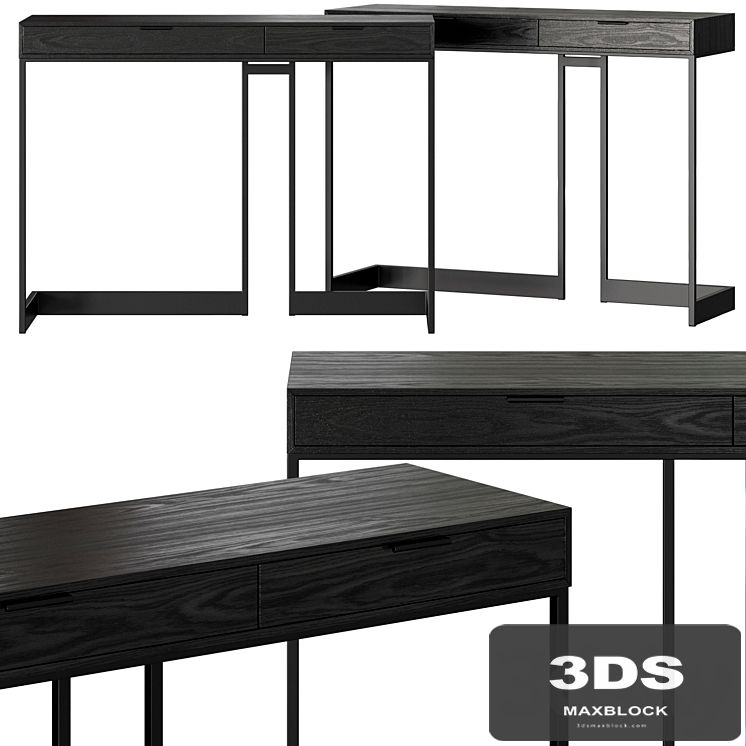Skram Wishbone Drawer High Console Table