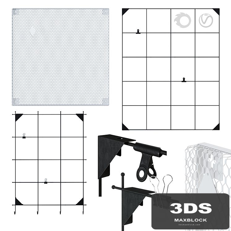 IKEA - lattices for notes and photographs on the wall (3 pcs.)
