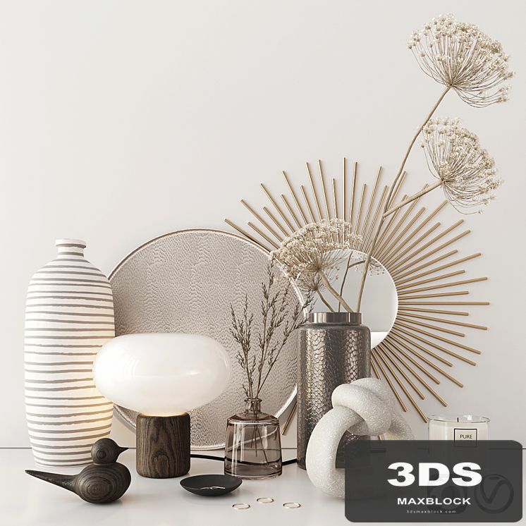 Set with heracleum