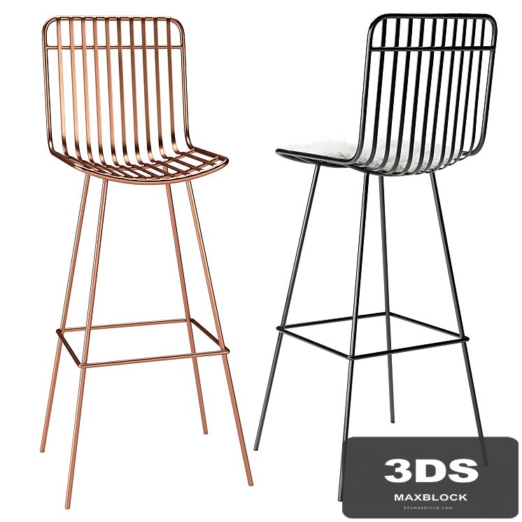 Rockett st george nero bar stool