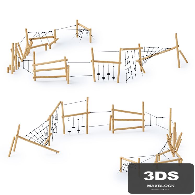 Kompan Robinia Obstacle Course Parkour 5
