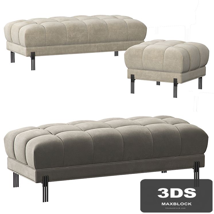 EICHHOLTTZ BENCH + STOOL SIENNA