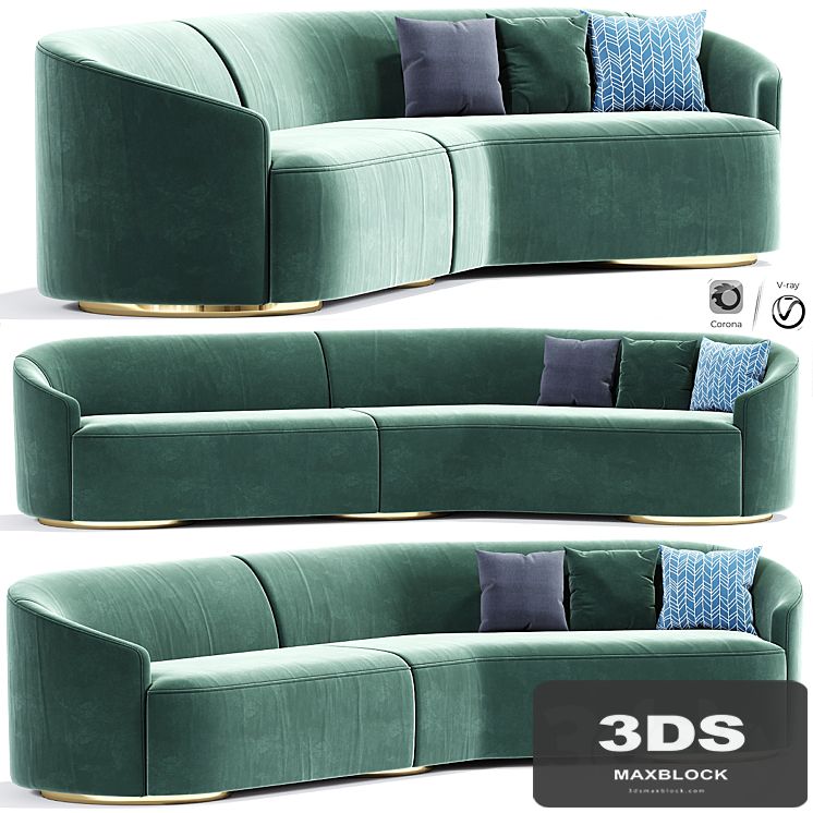 Vladimir Kagan Long Curve Sofa