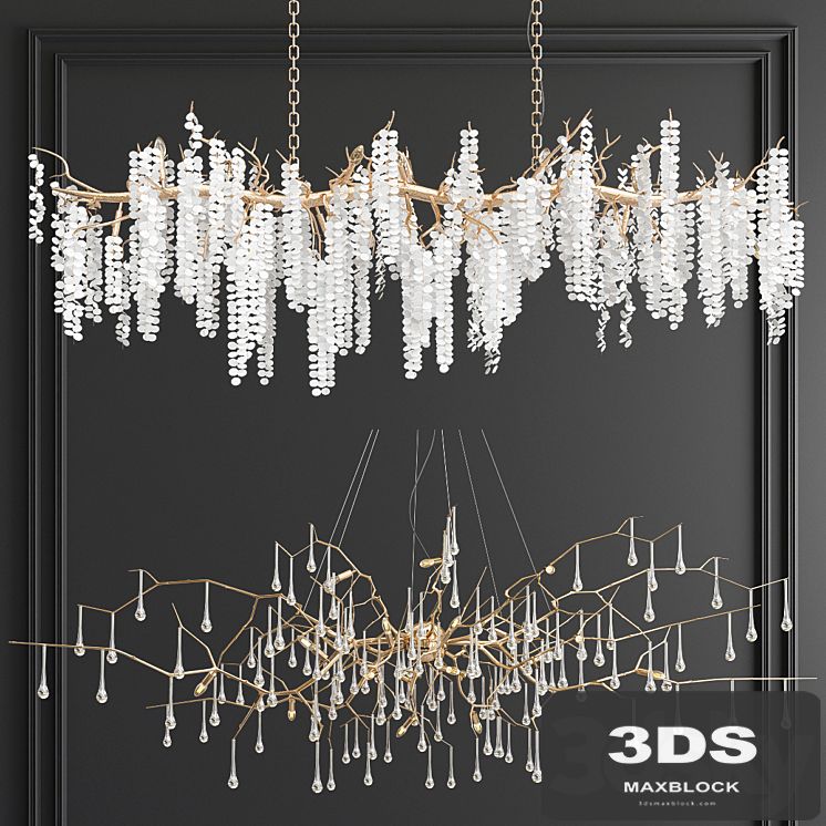 Shiro & Serip Branching Chandelier