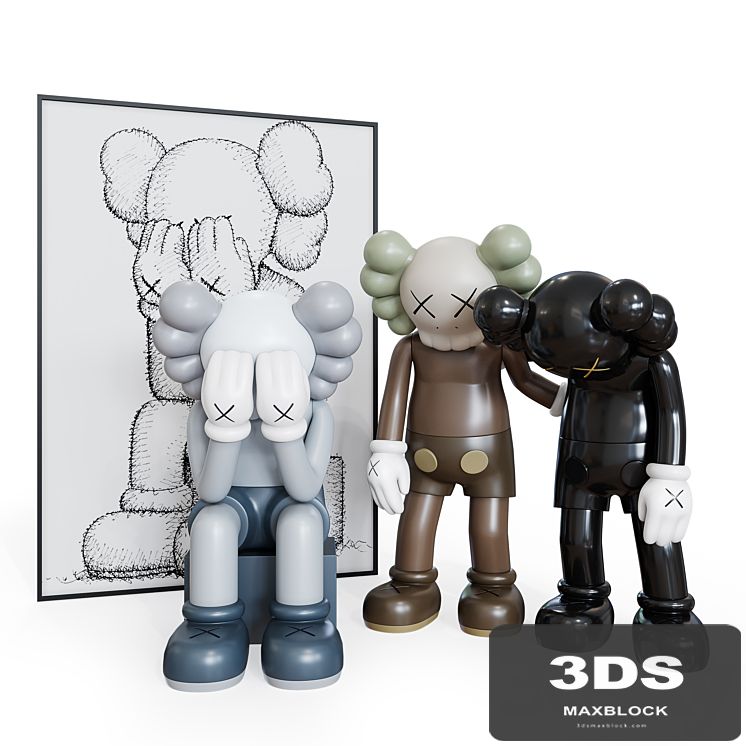 CRYING KAWS set
