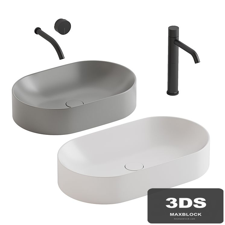 Nic Pin washbasins + Falper