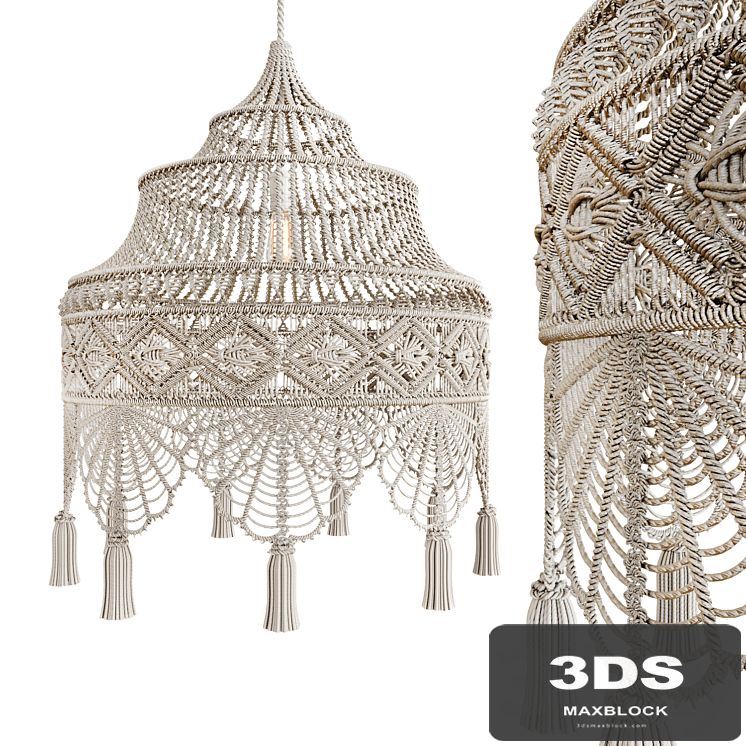 Macrame Chandelier 3