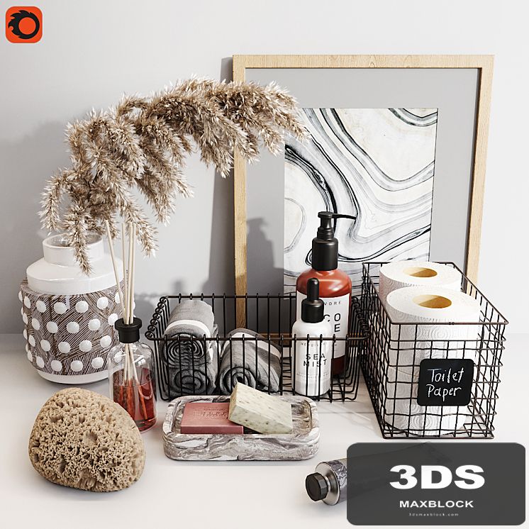 Decorative set for a bath_4