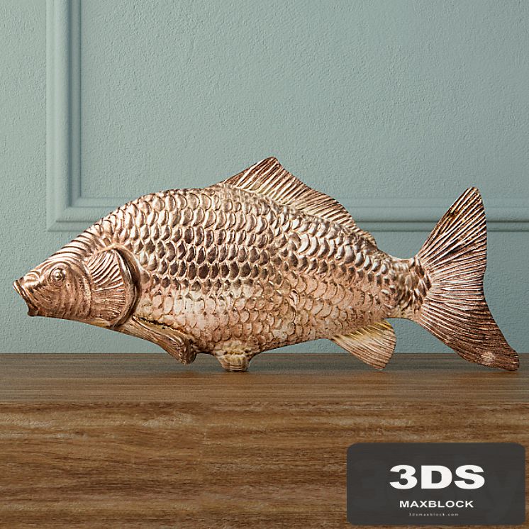 Silvered Fish Decoration