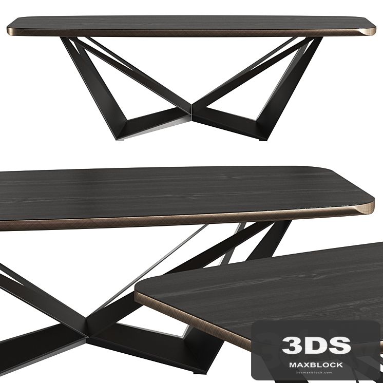 Cattelan Italia Skorpio Wood C Dining Table