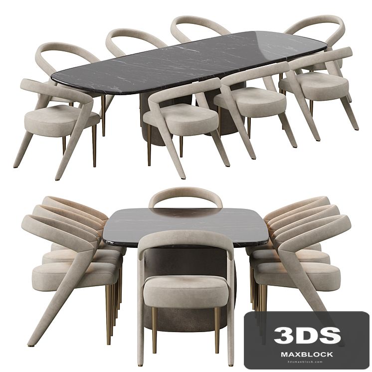 Wave Chair and Mellow Table