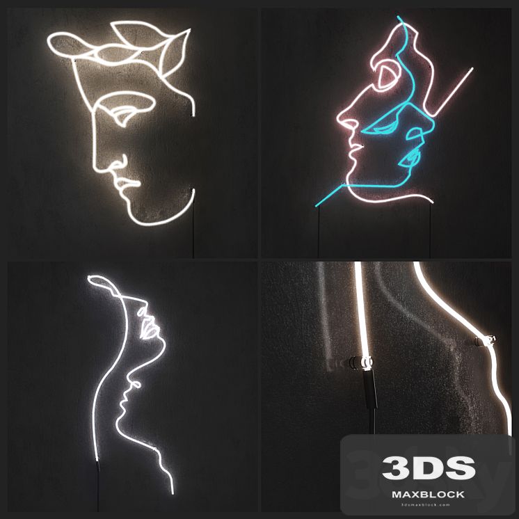 Neon light. Set 1