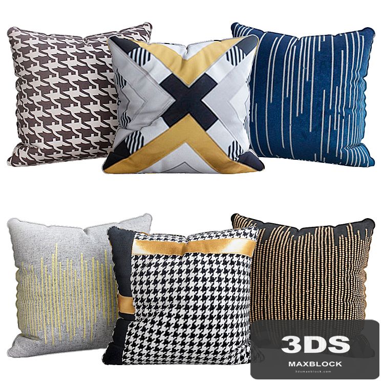 Pillows for sofa 6 pieces No. 38
