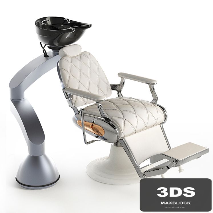 Hairdresser washing with armchair