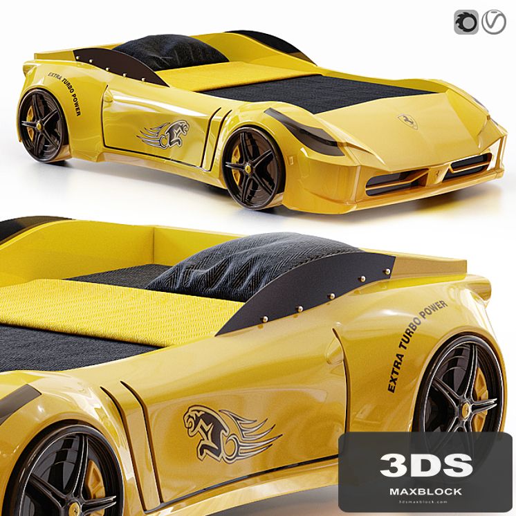 Racing Ferrari Car Bed Model for kids