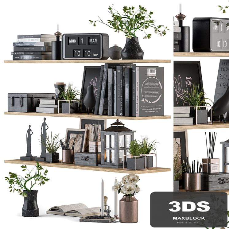 Decorative Set on Shelves