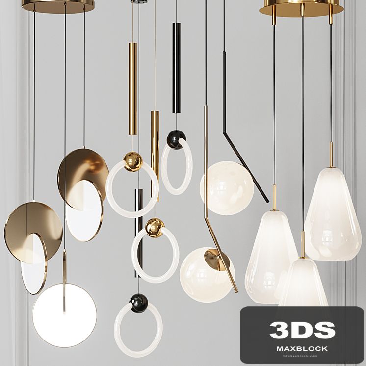 Four Pendant Lights amazing set vol. 24