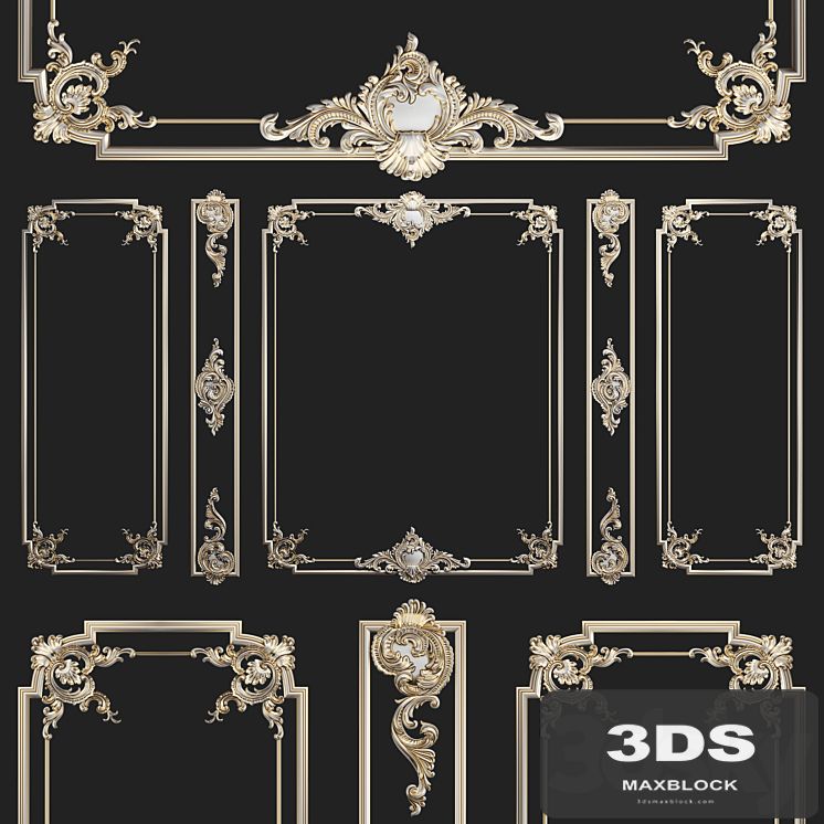 Plaster decorative frame 2