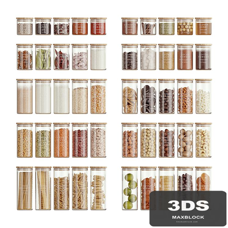 Minimalist Food Jars