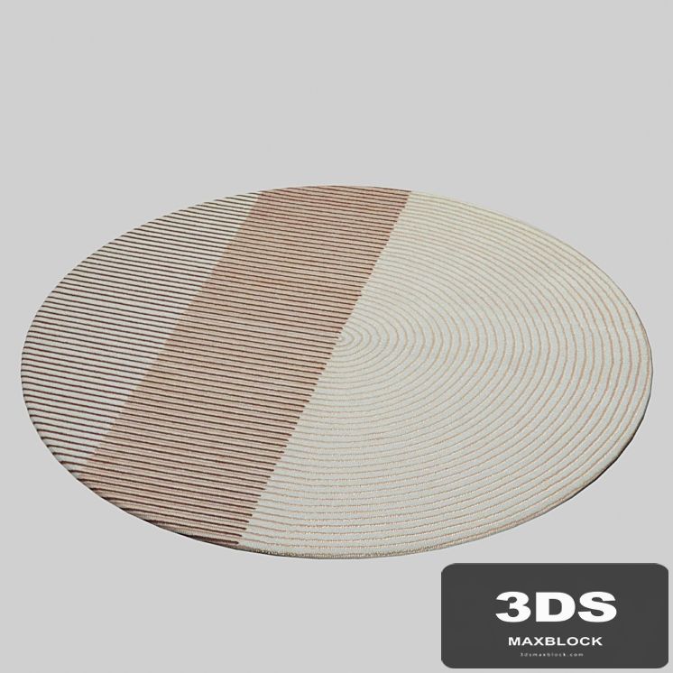 PLY PINK By GAN rug round pink