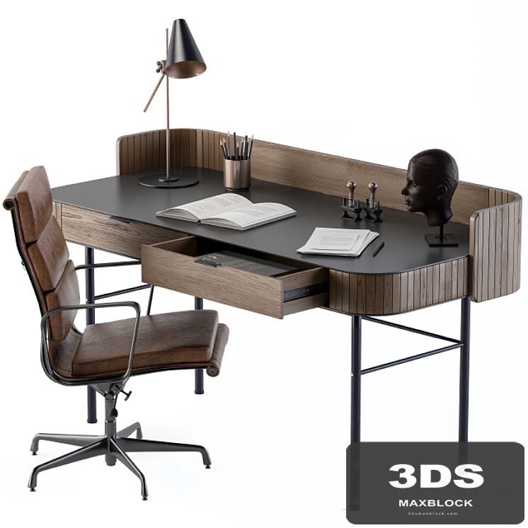 Vintage Wooden Office Desk