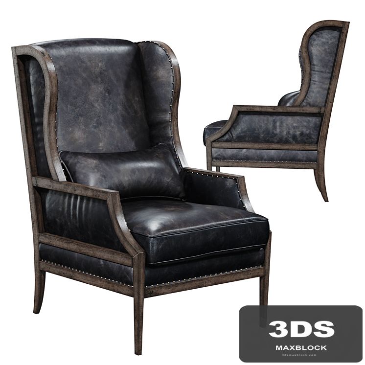 Hooker Furniture Living Room Laurel Exposed Wood Club Chair